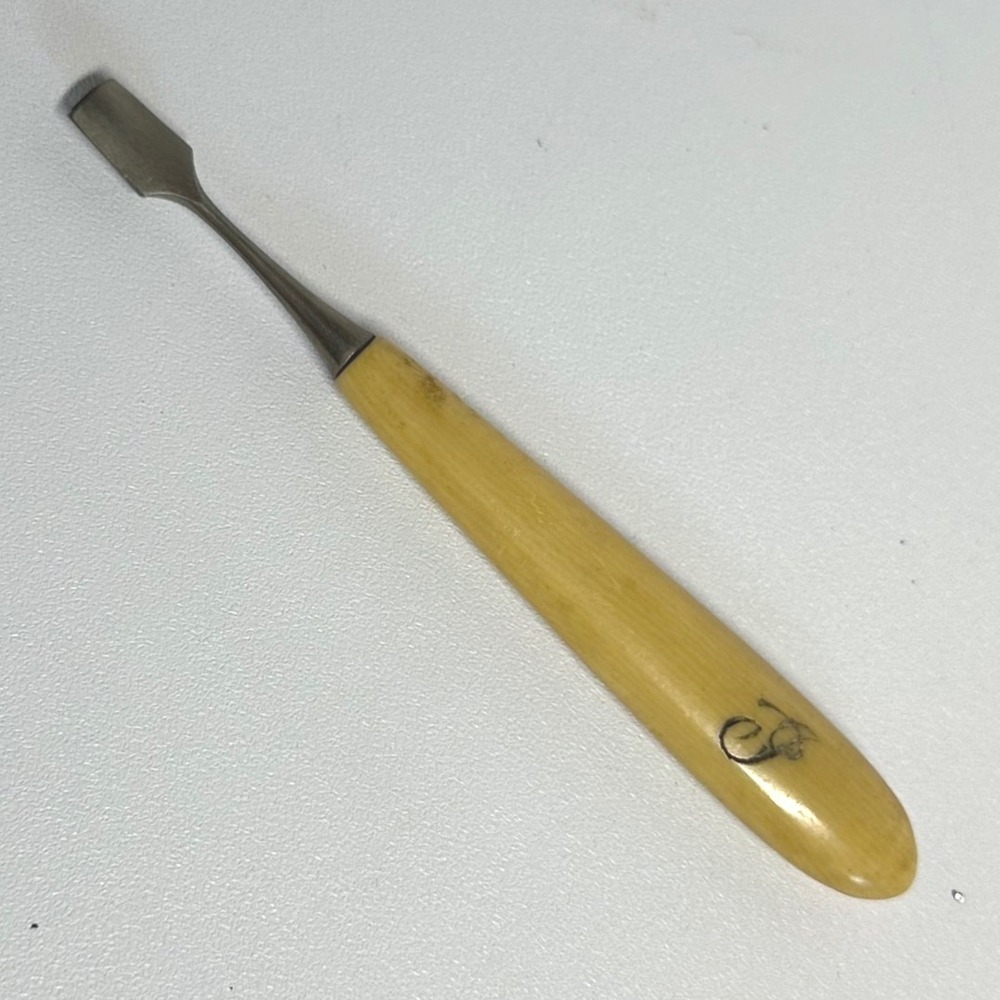 Vintage Bakelite Cuticle Pusher Nail Tool‎ Yellow Catalin Style Manicure Tool